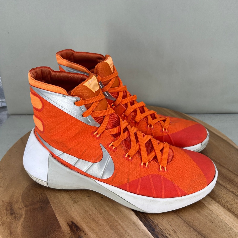 Nike Hyperdunk 2015 Mens Basketball Shoes Orange Silver 749645-808 Size 10